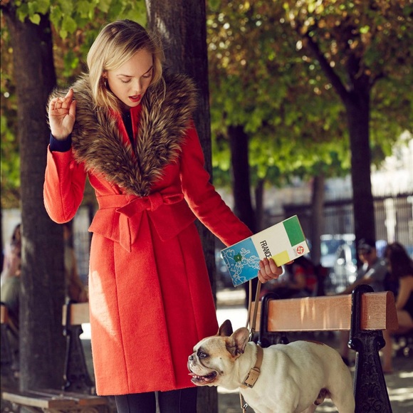 Plenty by Tracy Reese Montaigne coat with faux fur 🧡 - Picture 4 of 6